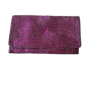 SALDARINI 1882 BEADED CLUTCH NWT LUXURY ELEGANT FORMAL WEDDING GUEST EVENING